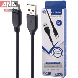 کابل فست شارژ ميکرو يو اس بي چرلو مدل Cherlo CH-V8K02 2.4A
