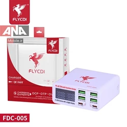 دستگاه تست شارژ 6 پورت فست شارژ مدل FLYCDI FDC-005 72W
