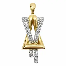 آویز گردنبند طلا 18 عیار زنانه طرح فرشته وزن 7.2 گرم