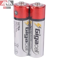 باتري قلمي دوتايي شرينک مدل Gigacell Ultra Heavy Duty R6 1.5V AA