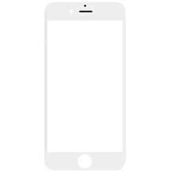گلس تعميراتي با OCA آيفون Iphone 8 Plus رنگ سفيد