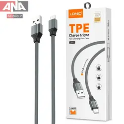 کابل ميکرو يو اس بي فست شارژ 2.4 آمپر الدينيو مدل LDNIO LS441