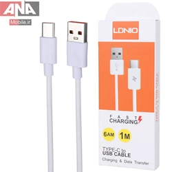 کابل فست شارژ TYPE-C الدينيو مدل Ldnio 6AM 1m
