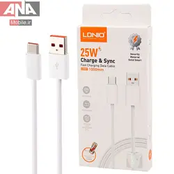 کابل تايپ سي فست شارژ 25 وات الدينيو مدل LDNIO LS891 