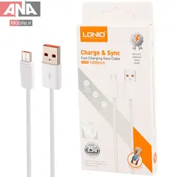 کابل ميکرو يو اس بي فست شارژ 25 وات الدينيو مدل Ldnio LS901