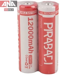 باتري ليتيومي شارژي ظرفيت 12000mAh مدل Pirabadi 18650