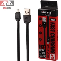 کابل فست شارژ MicroUSB ريمکس مدل Remax FM-101 0.25m