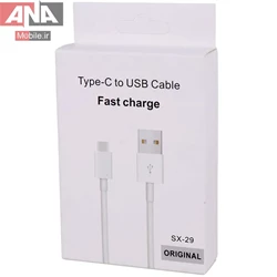 کابل تايپ سي فست شارژ مدل SX-29 