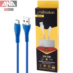 کابل میکرو یو اس بی 2.1 آمپر سیبراتون مدل Sibraton S231A 2.1A 1.1m