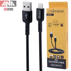 کابل لايتنينگ 2.1 آمپر سيبراتون مدل Sibraton S232I 1.1m