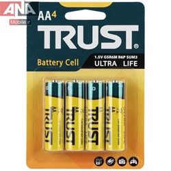 باتري قلمي چهارتايي Trust Ultra Life R6P 1.5V AA