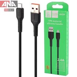 کابل شارژ ميکرو يو اس بي فست شارژ مدل Vdenmenv D42V 2.4A 1m