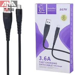 کابل ميکرو يو اس بي فست شارژ 3.6 آمپر دنمن مدل Vdenmenv D57V