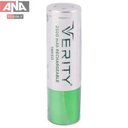 باتري ليتيومي شارژي ظرفيت 2500mAh مدل Verity 18650