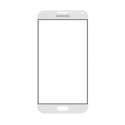 گلس تعميراتي با OCA سامسونگ Samsung E700-E7 رنگ سفيد