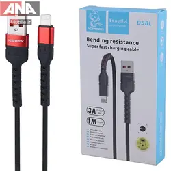 کابل لايتنينگ فست شارژ 3 آمپر دنمن مدل vdenmenv D58L